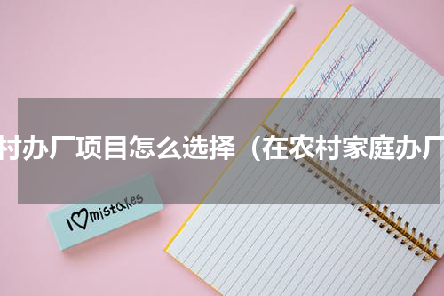 农村办厂项目怎么选择（在农村家庭办厂）