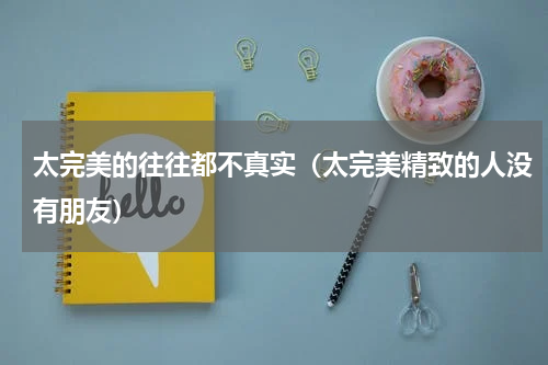 太完美的往往都不真实（太完美精致的人没有朋友）