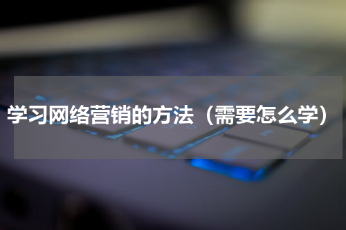 学习网络营销的方法（需要怎么学）