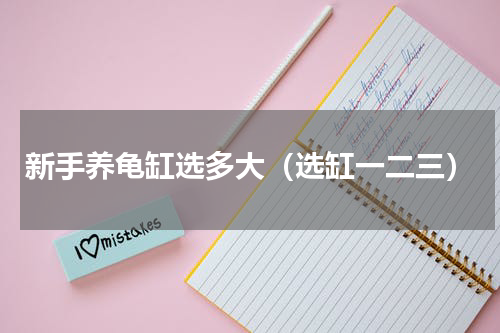 新手养龟缸选多大（选缸一二三）