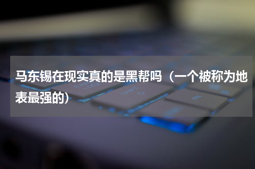 马东锡在现实真的是黑帮吗（一个被称为地表最强的）