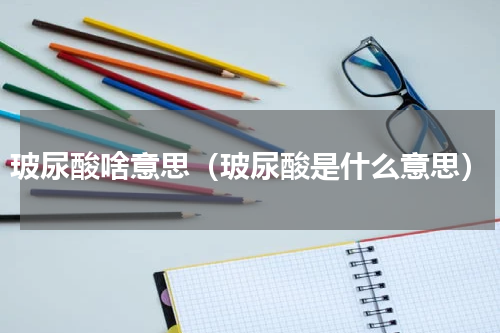 玻尿酸啥意思（玻尿酸是什么意思）