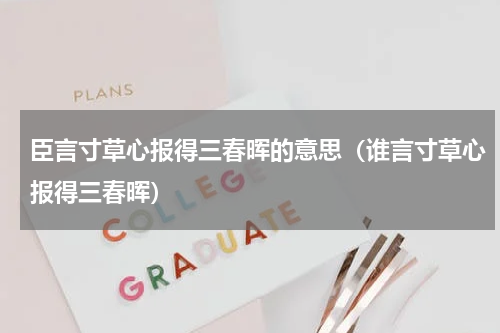 臣言寸草心报得三春晖的意思（谁言寸草心报得三春晖）