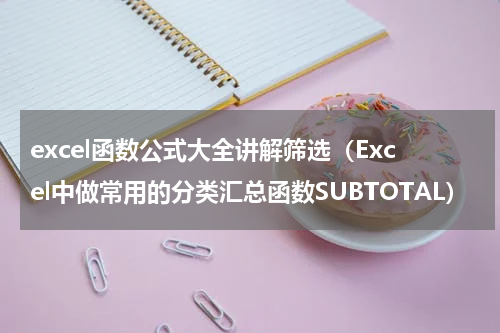 excel函数公式大全讲解筛选（Excel中做常用的分类汇总函数SUBTOTAL）