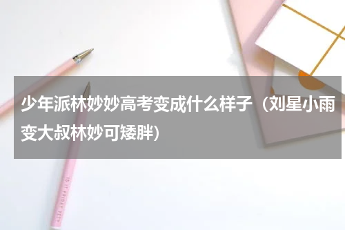 少年派林妙妙高考变成什么样子（刘星小雨变大叔林妙可矮胖）