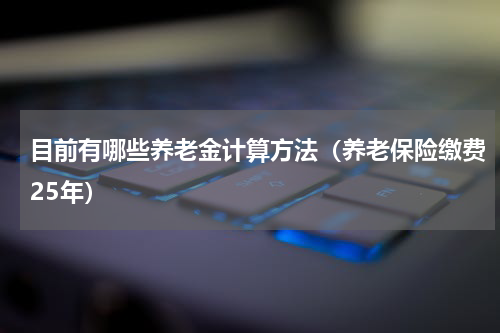 目前有哪些养老金计算方法（养老保险缴费25年）