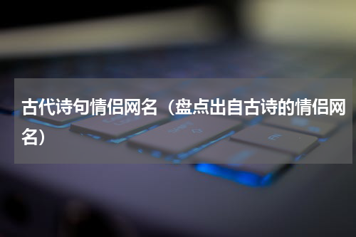 古代诗句情侣网名（盘点出自古诗的情侣网名）
