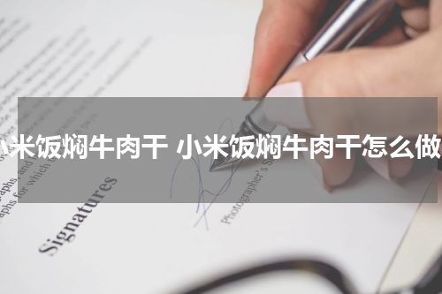 小米饭焖牛肉干 小米饭焖牛肉干怎么做