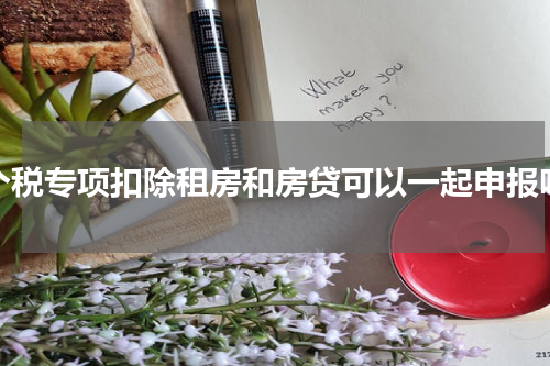 个税专项扣除租房和房贷可以一起申报吗