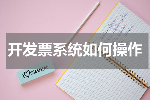开发票系统如何操作