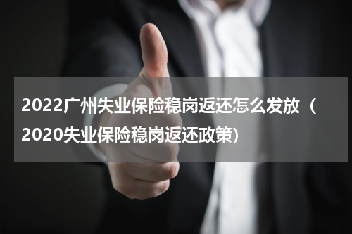 2022广州失业保险稳岗返还怎么发放（2020失业保险稳岗返还政策）