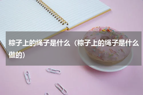粽子上的绳子是什么（粽子上的绳子是什么做的）