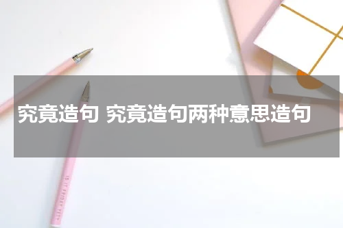 究竟造句 究竟造句两种意思造句